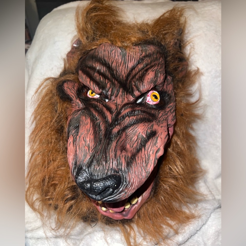 Werewolf face mask one size *COSTUME*